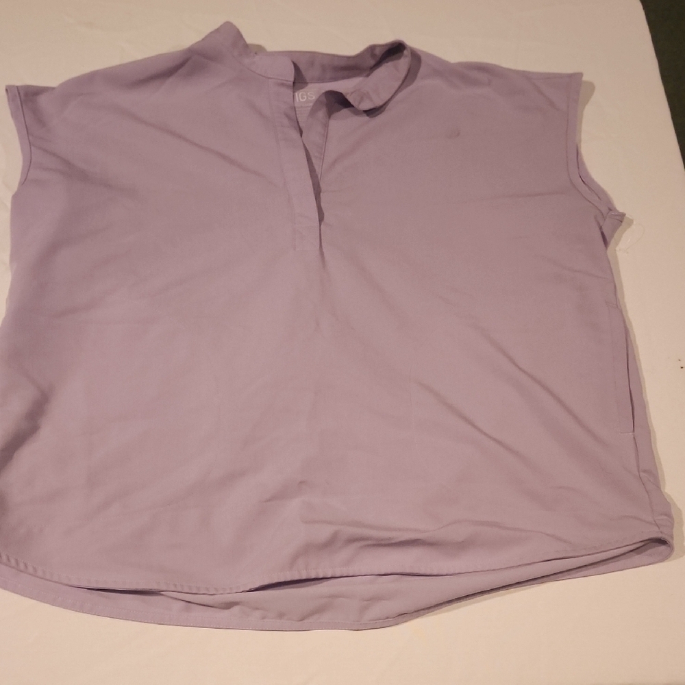 Figs Light Purple Sleeveless Top